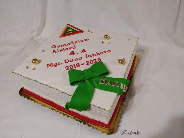 Stužková , torta, Torty - škola, stužková, Kadanka, 1