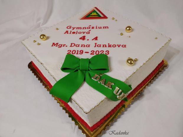 Stužková , torta, Torty - škola, stužková, Kadanka, 3