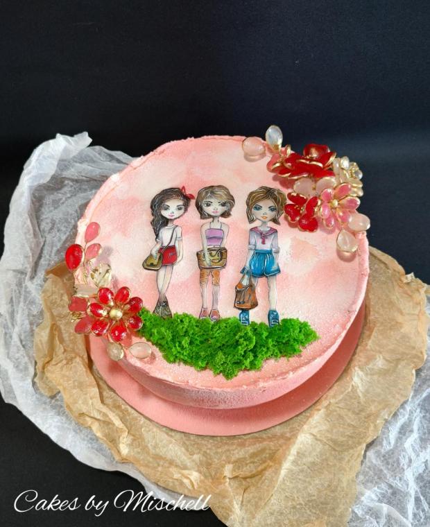 Malé slečny, čo radi nakupujú :), torta, Ostané torty pre deti, Mischell, 1