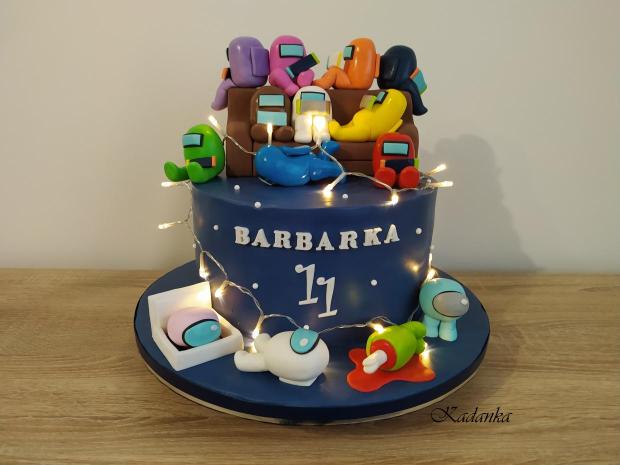 Among Us, Niečo pre hráčov na PC, torta, Ostané torty pre deti, Kadanka, 1
