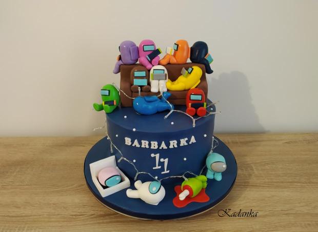 Among Us, Niečo pre hráčov na PC, torta, Ostané torty pre deti, Kadanka, 2