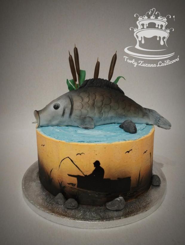 Torta pre vášnivého rybára , torta, Narodeninové torty Torta pre vášnivého rybára , torta, Narodeninové torty, zlasticova, 1