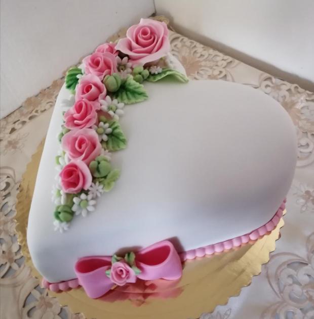 srdiečková torta, torta, Narodeninové torty, Zuzana Benedekova, 1
