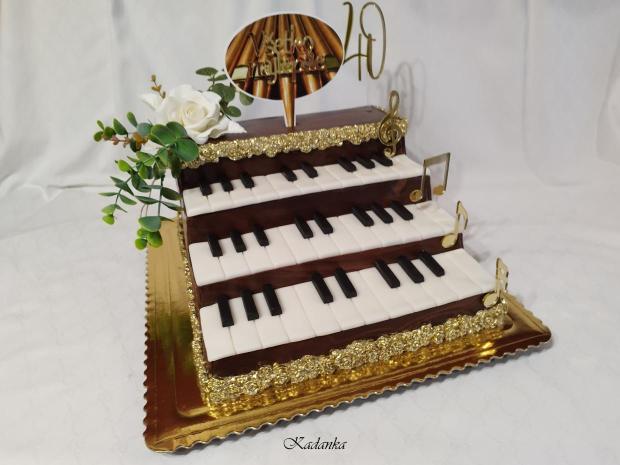 Organ Hudobný nástroj Pre hudobníka, orgánistu k výročiu, torta, Narodeninové torty, Kadanka, 3