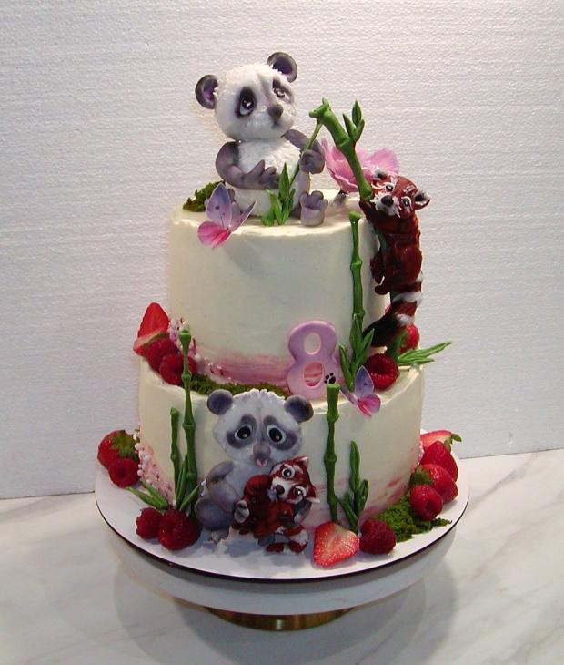 Pandy pre Ellku, torta, Torty so zvieratkami, babina 555, 1
