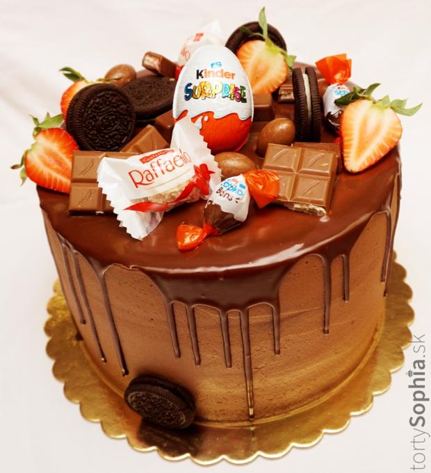 K narodeninám, torta, Čokoládové torty, tortysophia.sk, 1
