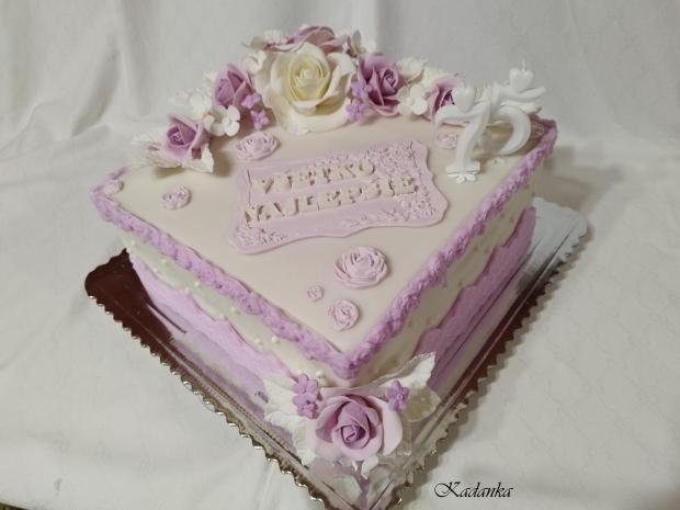 Dezertík ku krásnemu výročiu , torta, Narodeninové torty, Kadanka, 1