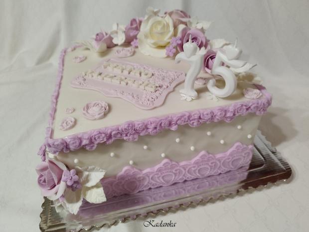 Dezertík ku krásnemu výročiu , torta, Narodeninové torty, Kadanka, 2