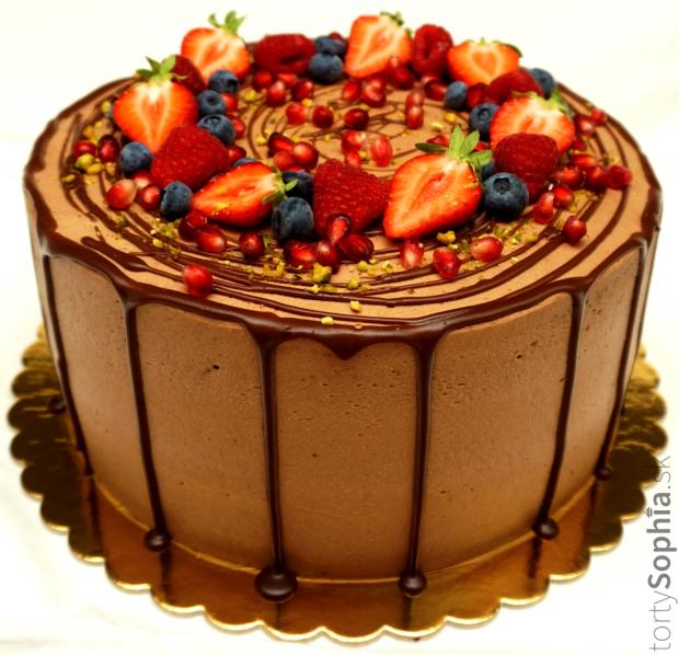 K výročiu, torta, Drip torty, tortysophia.sk, 1