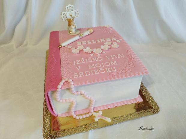 PSP - zatvorená kniha pre Bellinku, torta, Torty na cirkevné sviatky, Kadanka, 2