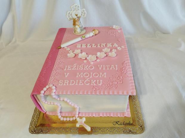 PSP - zatvorená kniha pre Bellinku, torta, Torty na cirkevné sviatky, Kadanka, 3