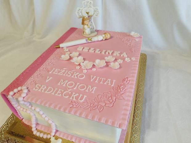 PSP - zatvorená kniha pre Bellinku, torta, Torty na cirkevné sviatky, Kadanka, 1