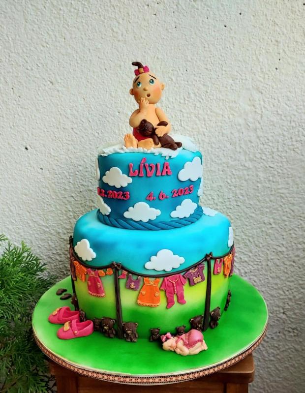 Krstinová pre Líviu, torta, Torty na krstiny, adelka22, 1