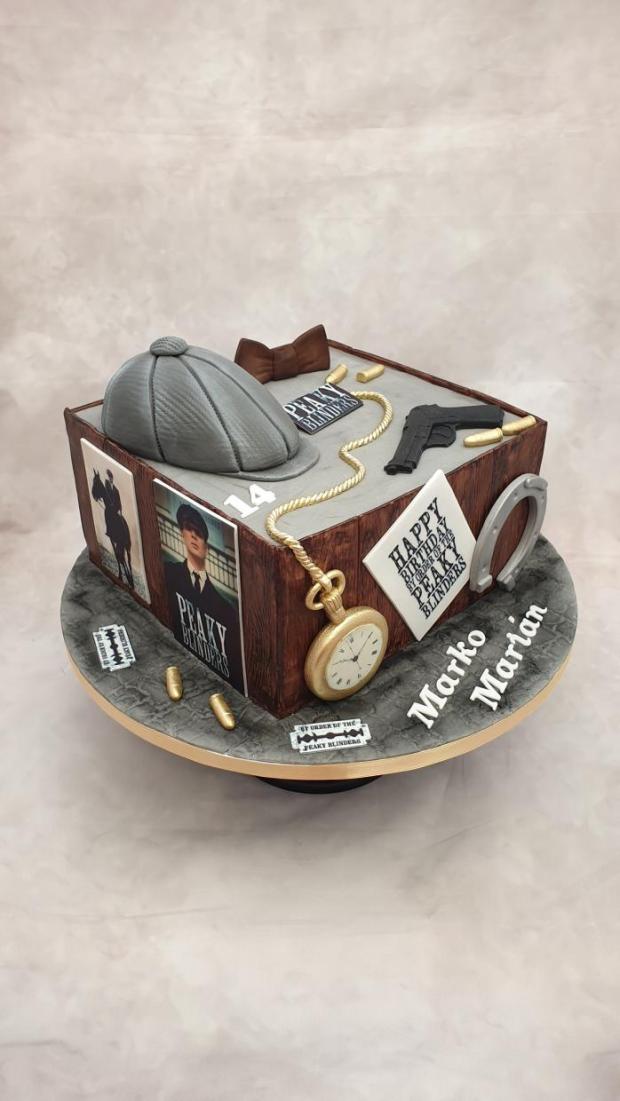 Seriál Peaky Blinders, torta, Narodeninové torty, Miriam 17, 5