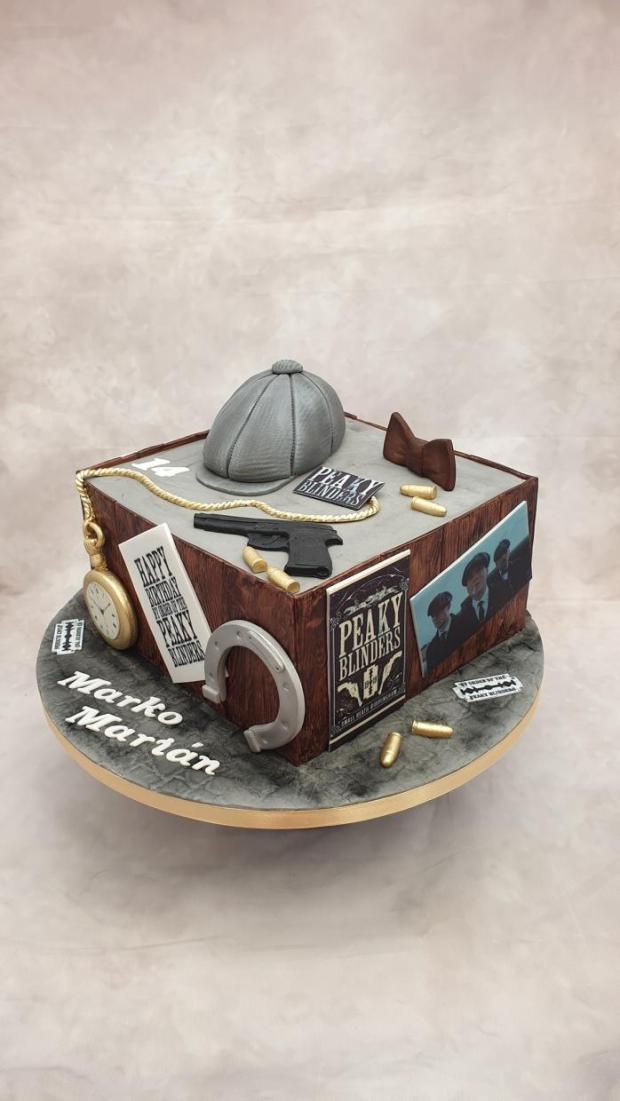 Seriál Peaky Blinders, torta, Narodeninové torty, Miriam 17, 3