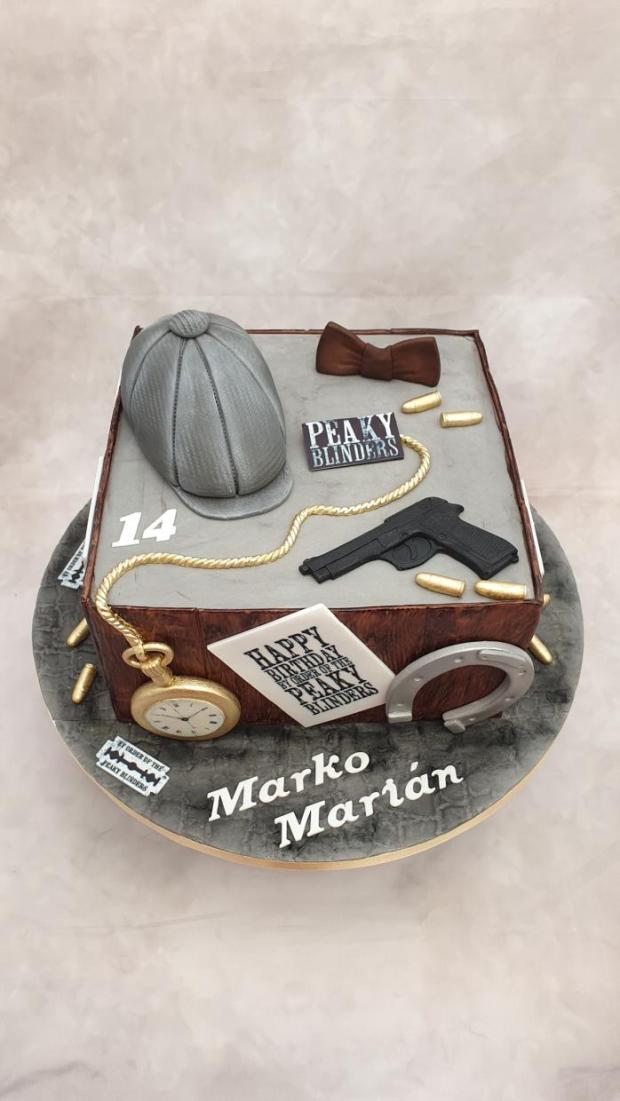 Seriál Peaky Blinders, torta, Narodeninové torty, Miriam 17, 2