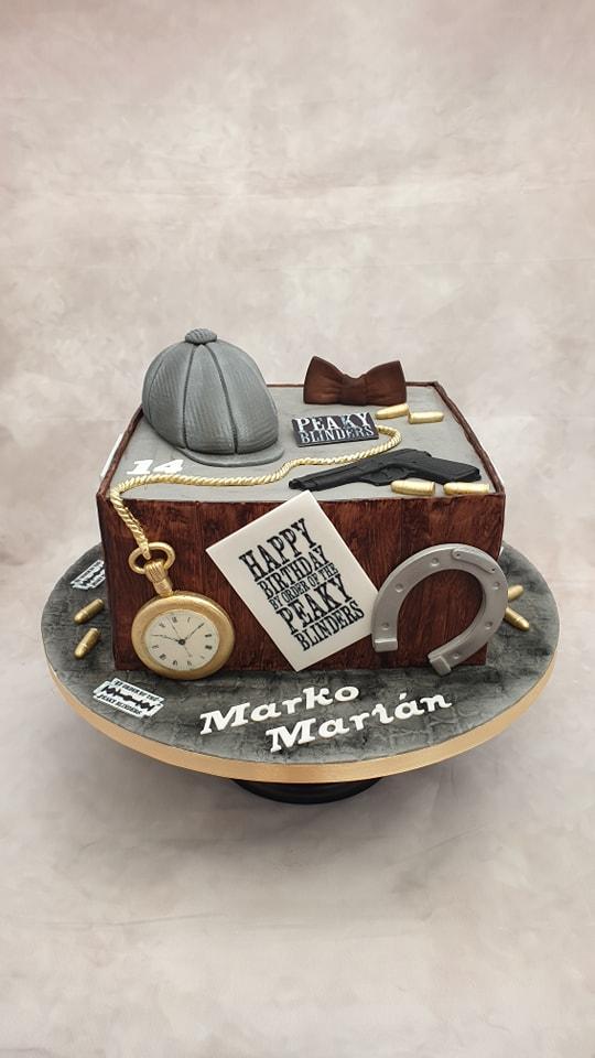 Seriál Peaky Blinders, torta, Narodeninové torty, Miriam 17, 1