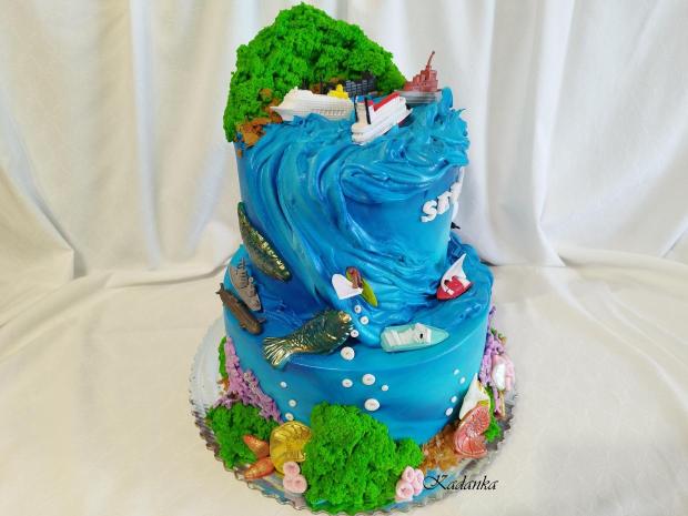 Lode, lode, loďky Tortička pre Sebíka milovníka lodí, torta, Torty autíčka, vláčiky, Kadanka, 3