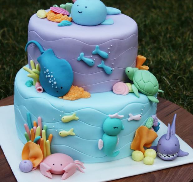 Morsky svet, torta, Torty so zvieratkami, Spagi, 1