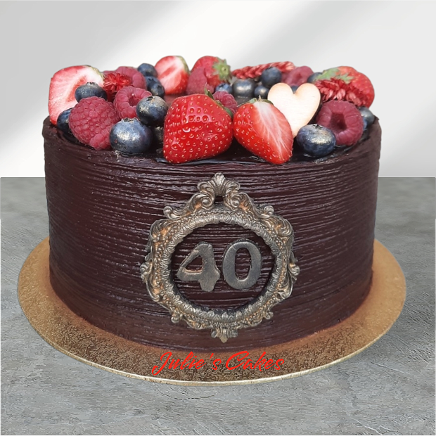 Čokoládová s ovocím , torta, Čokoládové torty, Julie's Cakes, 1
