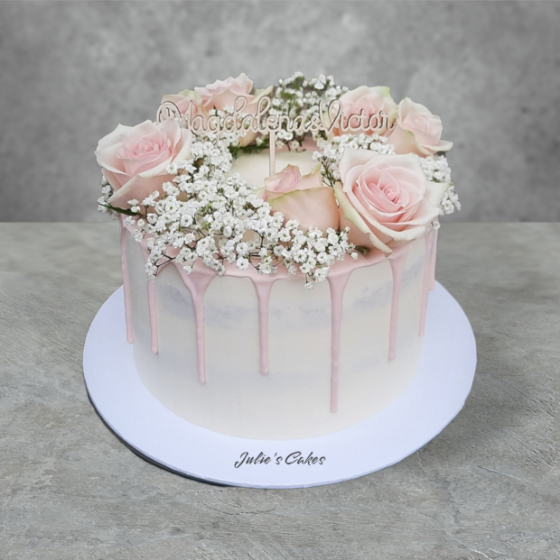Malá nežná svadobná 🎂, torta, Svadobné torty, Julie's Cakes, 1