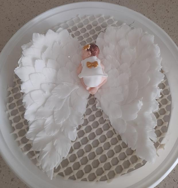 bábätko na anjelských krídlach, torta, Ozdoby na torty, mariaJ, 1