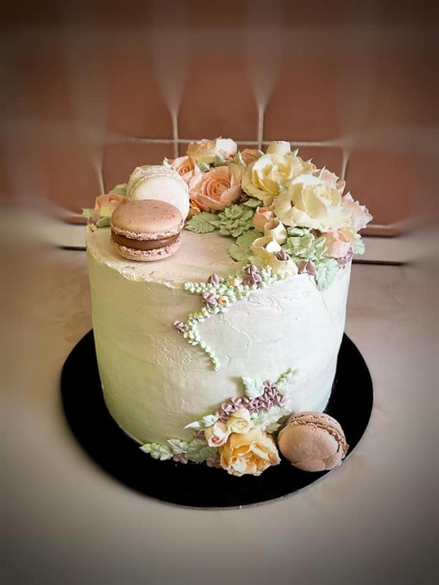 torta z maslových kvetov, torta, Netradičné torty, Martina Kureková, 2