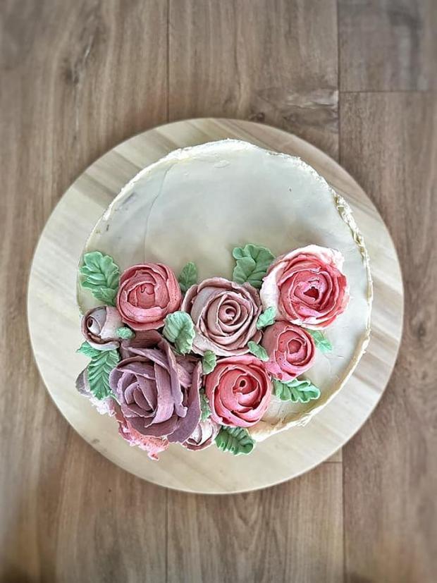torta z maslových kvetov, torta, Narodeninové torty, Martina Kureková, 2
