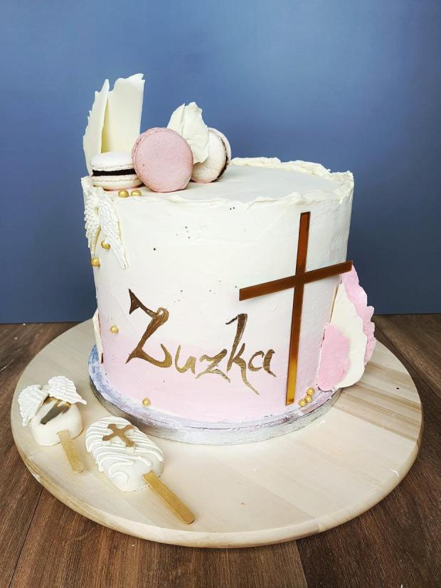 torta 1.sv prijímanie, torta, Torty na cirkevné sviatky, Martina Kureková, 1