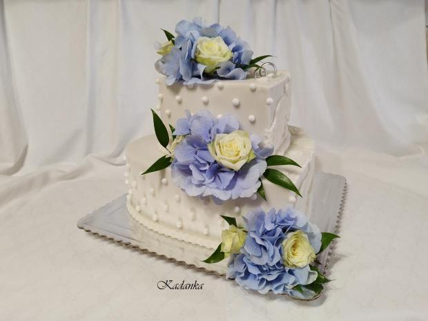 Svadobné srdcia , torta, Svadobné torty, Kadanka, 1