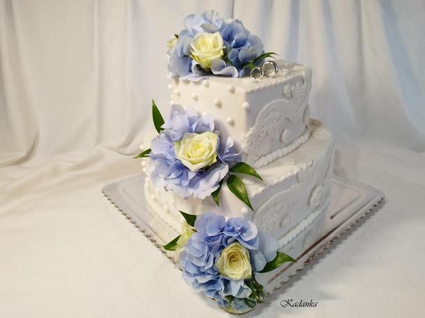 Svadobné srdcia , torta, Svadobné torty, Kadanka, 2