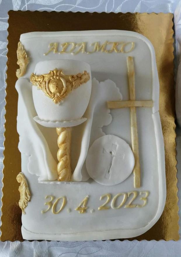 Na Prvé sväté prijímanie... , torta, Torty na cirkevné sviatky, Mariolka, 1