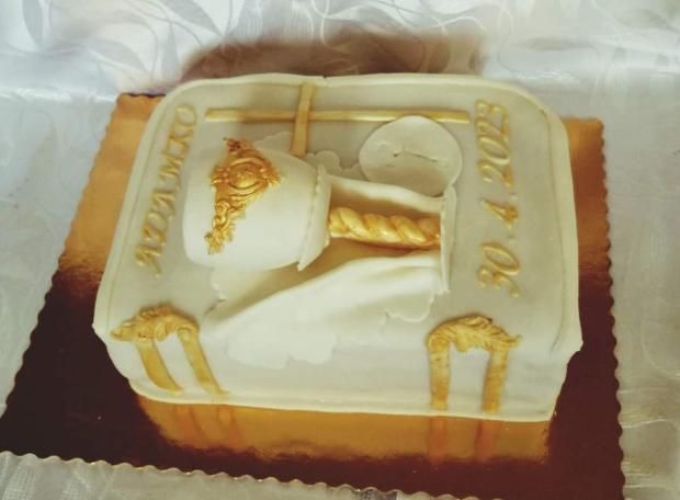 Na Prvé sväté prijímanie... , torta, Torty na cirkevné sviatky, Mariolka, 2