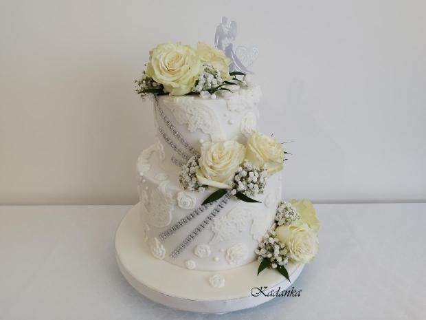 Svadobná na želanie , torta, Svadobné torty, Kadanka, 1