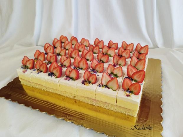 Jahodový zákusok , torta, Zákusky, Kadanka, 1