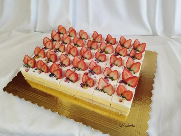 Jahodový zákusok , torta, Zákusky, Kadanka, 2
