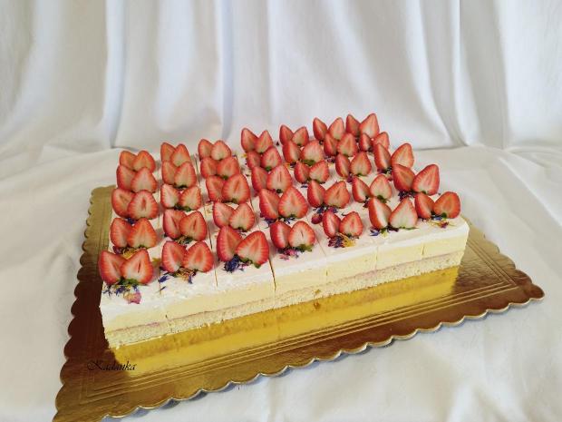 Jahodový zákusok , torta, Zákusky, Kadanka, 3
