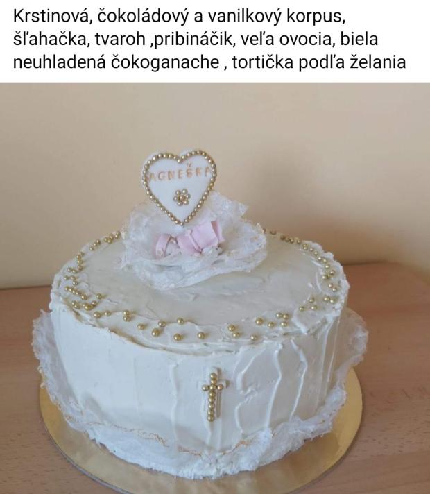Krstinová , torta, Torty na krstiny, NIELA, 1