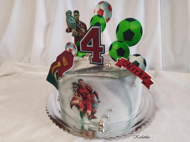 Futbalová tortička  Ronaldo, torta, Športové torty, Kadanka, 4