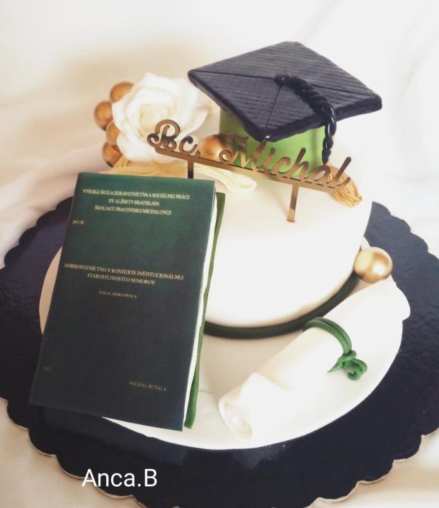 Promócie , torta, Torty - škola, stužková, Anca.B, 1