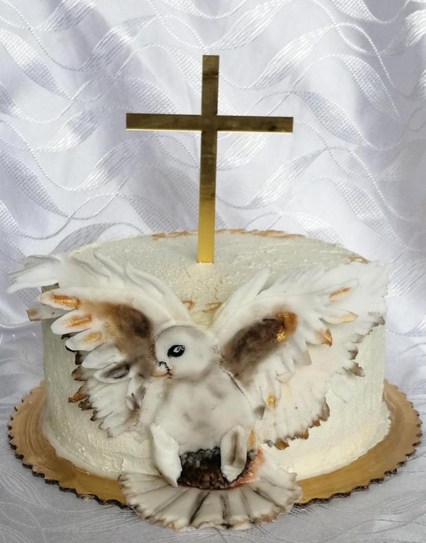 Na birmovku 🕊️, torta, Torty na cirkevné sviatky, Mariolka, 1