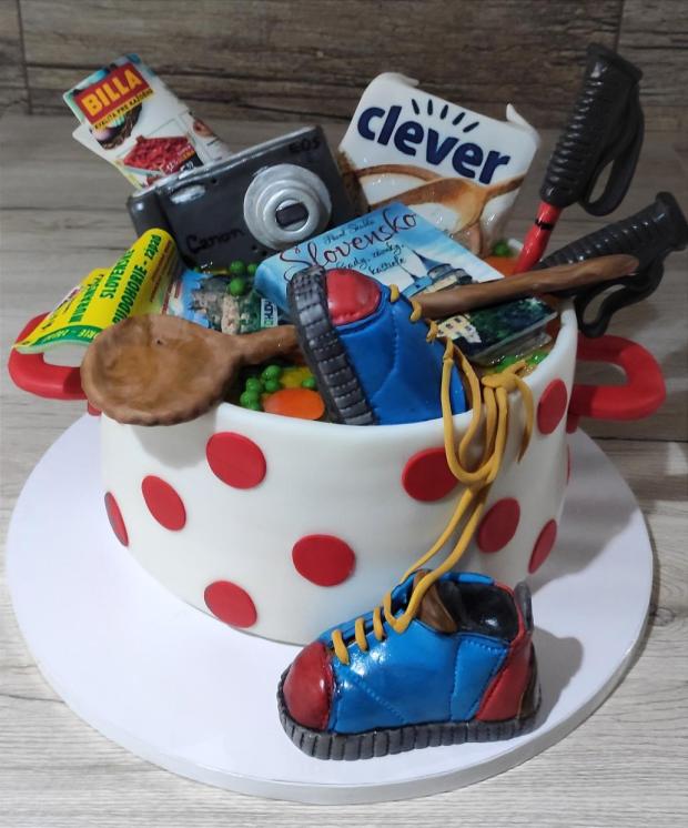 Tortička pre kuchárku a turistku , torta, Narodeninové torty, martusska1, 1