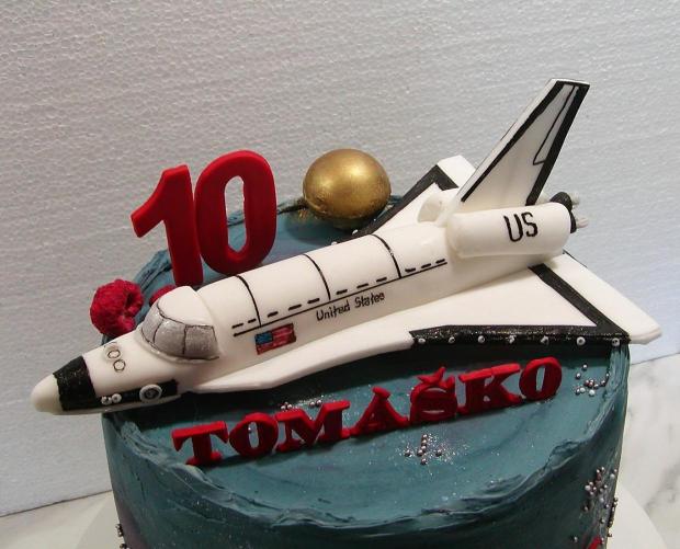 Raketoplán pre Tomáška, torta, Torty pre deti, babina 555, 2