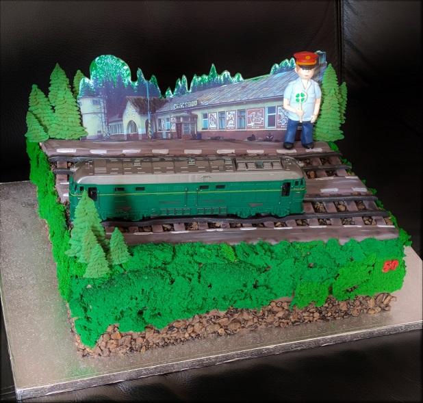 pre železničiara, torta, Narodeninové torty, KSlavka, 1