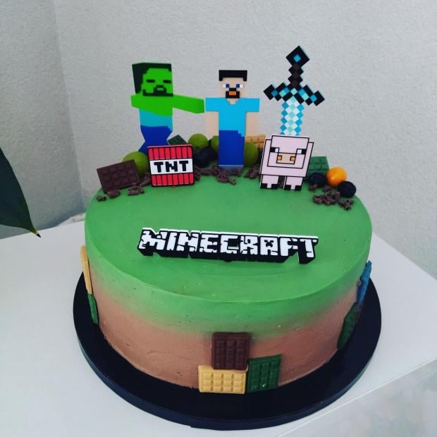 Minecraft, torta, Ostané torty pre deti, sasa.grincova, 1
