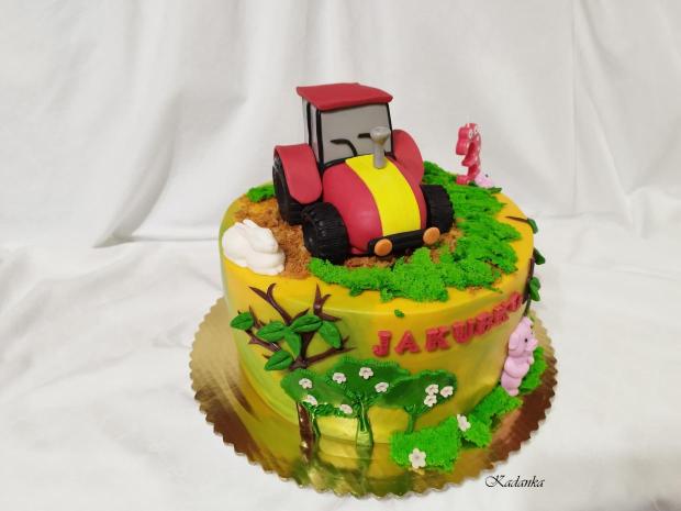 Traktor pre Jakubka, torta, Torty autíčka, vláčiky, Kadanka, 3
