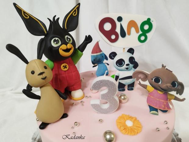 Bing Bunny , Flop a jeho priatelia , torta, Ozdoby na torty, Kadanka, 2