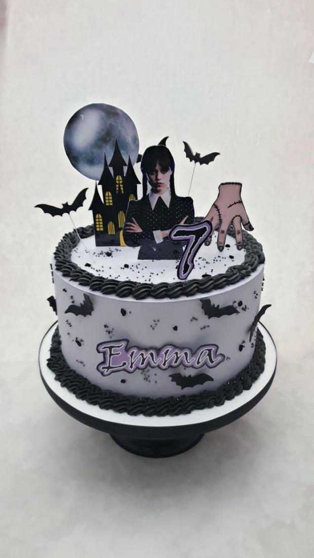 Wednesday pre Emmku, torta, Narodeninové torty, Miriam 17, 1