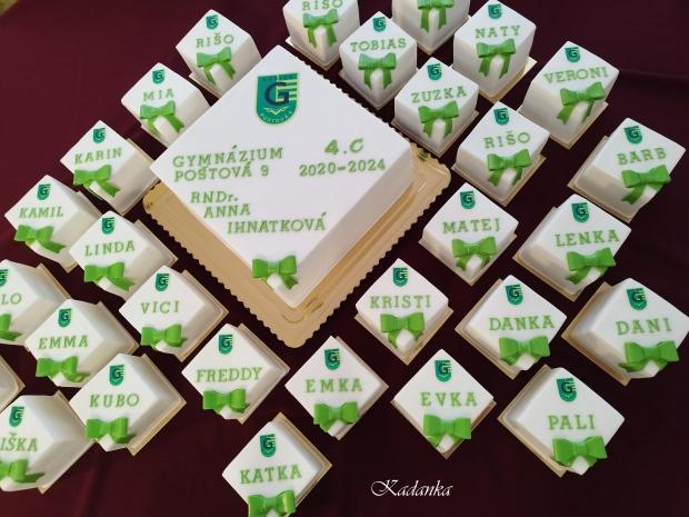 Tortičky na stužkovú slávnosť , torta, Torty - škola, stužková, Kadanka, 1