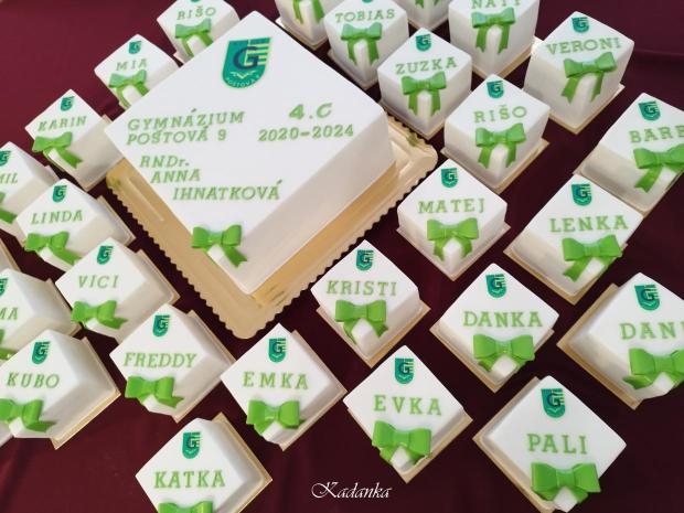 Tortičky na stužkovú slávnosť , torta, Torty - škola, stužková, Kadanka, 2